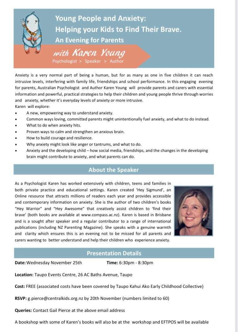 Young people and anxiety presentation