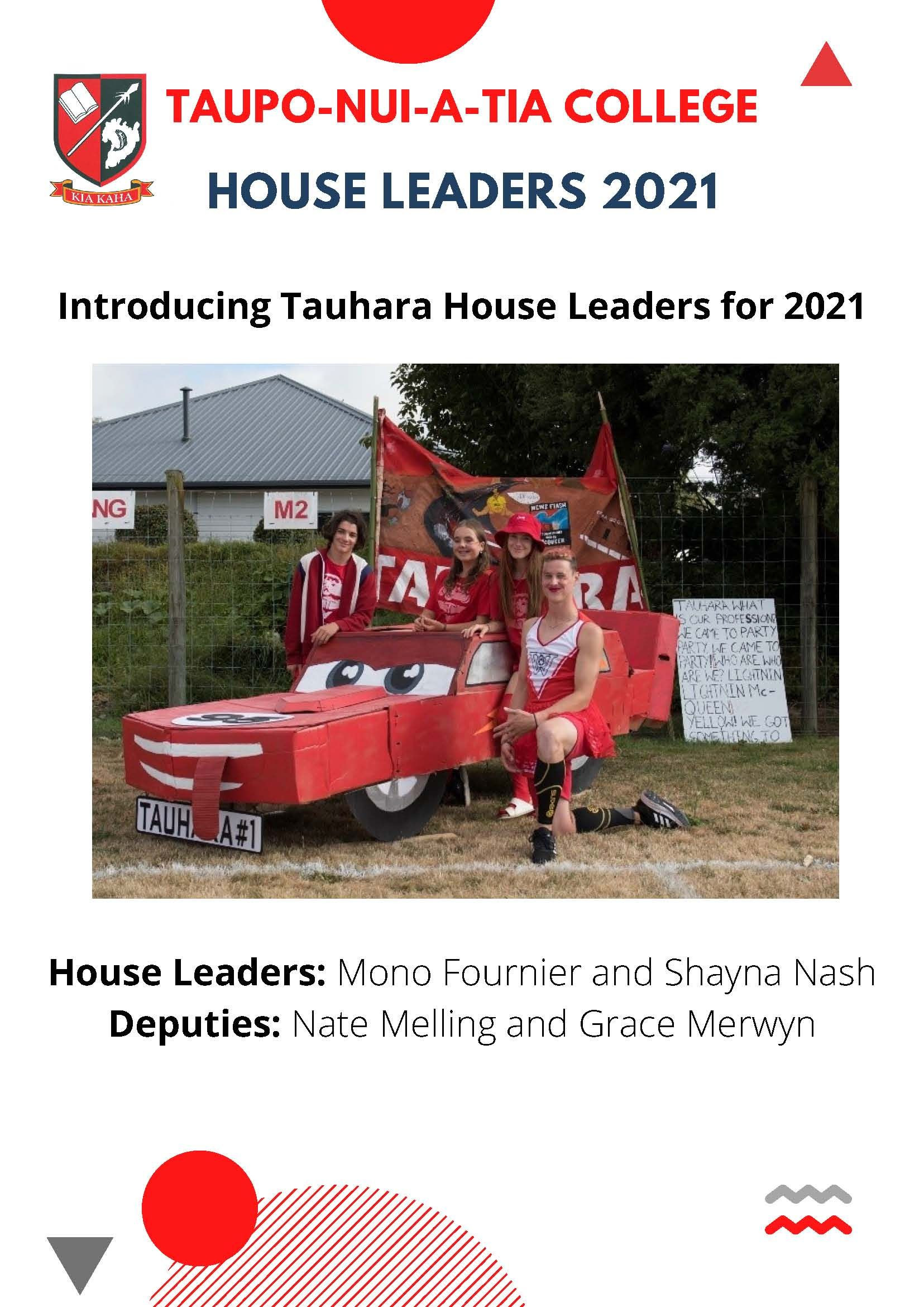 House Leaders Tauhara 2021