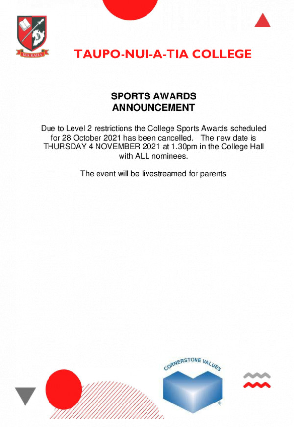 Sports Awards Announcement