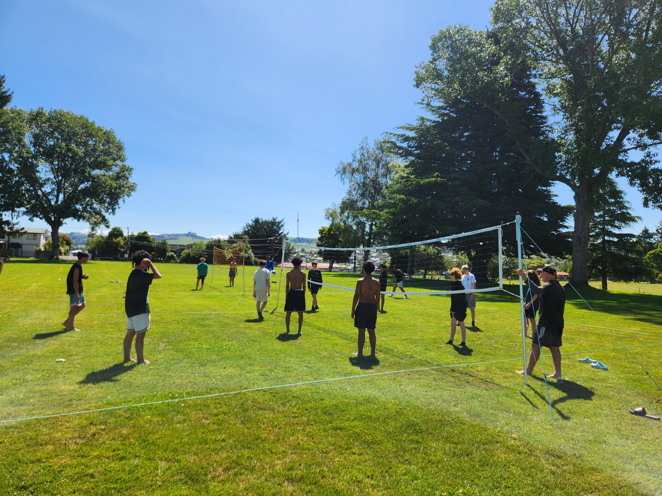 Outdoor volleyball a hit!