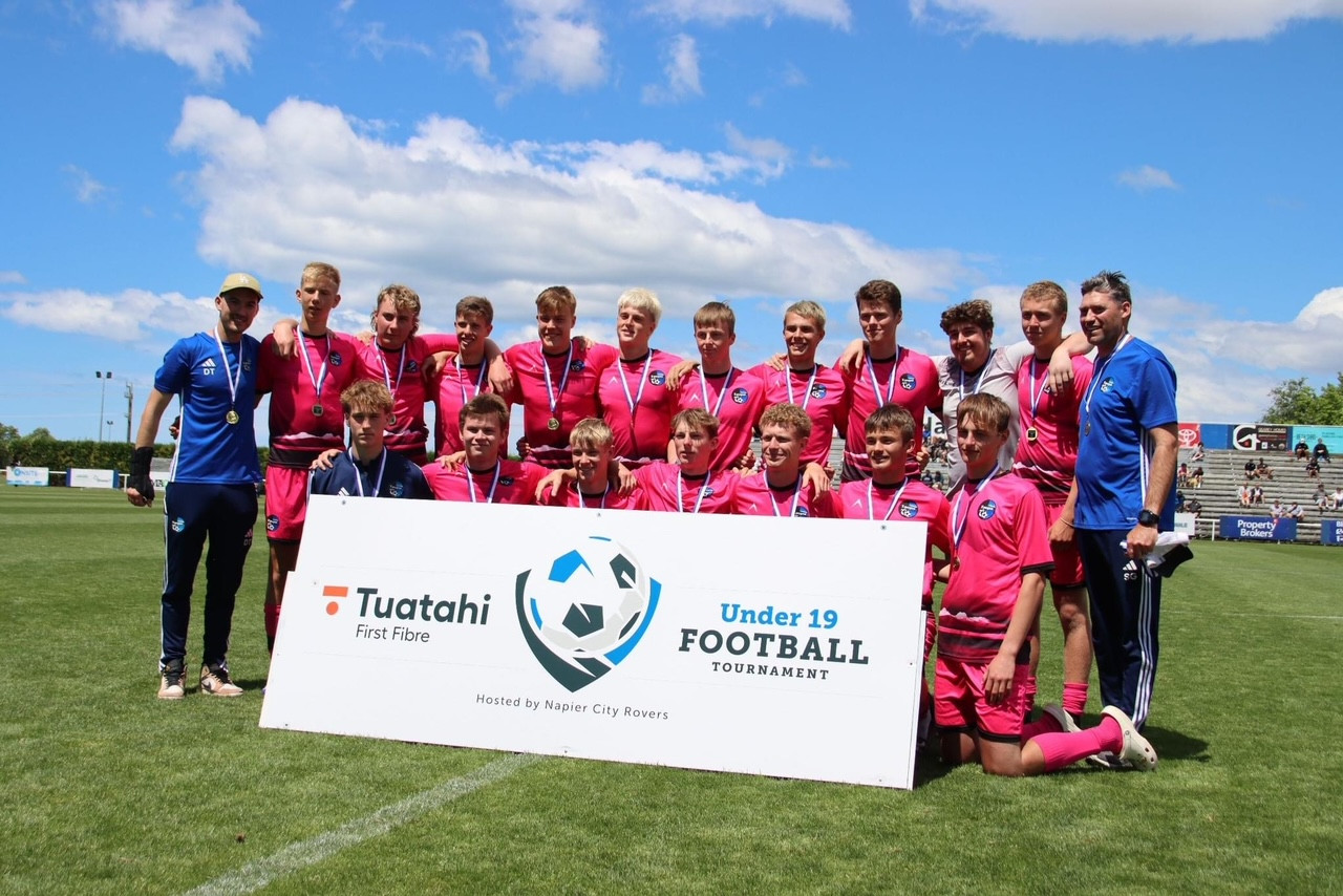 Taupo boys win U19 National football tournament