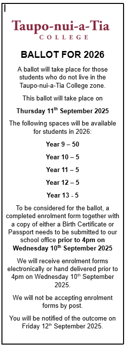 2026 Ballot