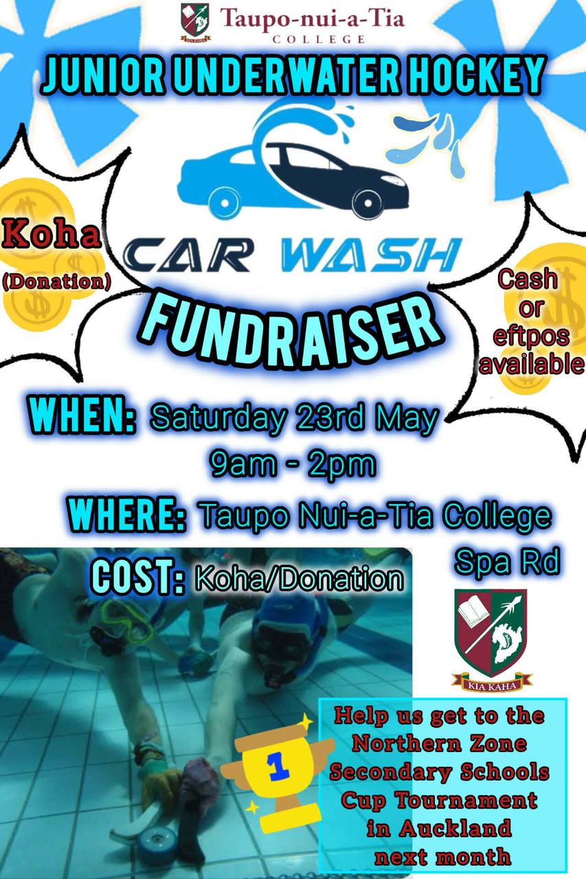 Underwater Hockey car wash fundraiser this Saturday
